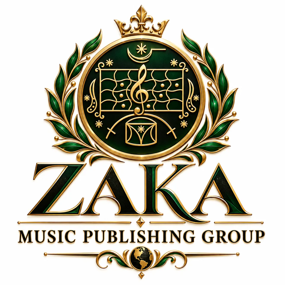 Zaka Music Publishing Group official green and gold crest